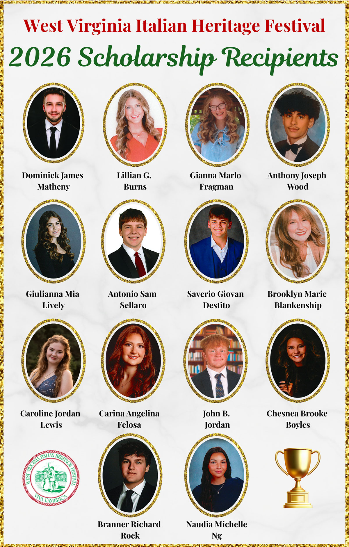 WVIHF 2026 Scholarship Recipients
